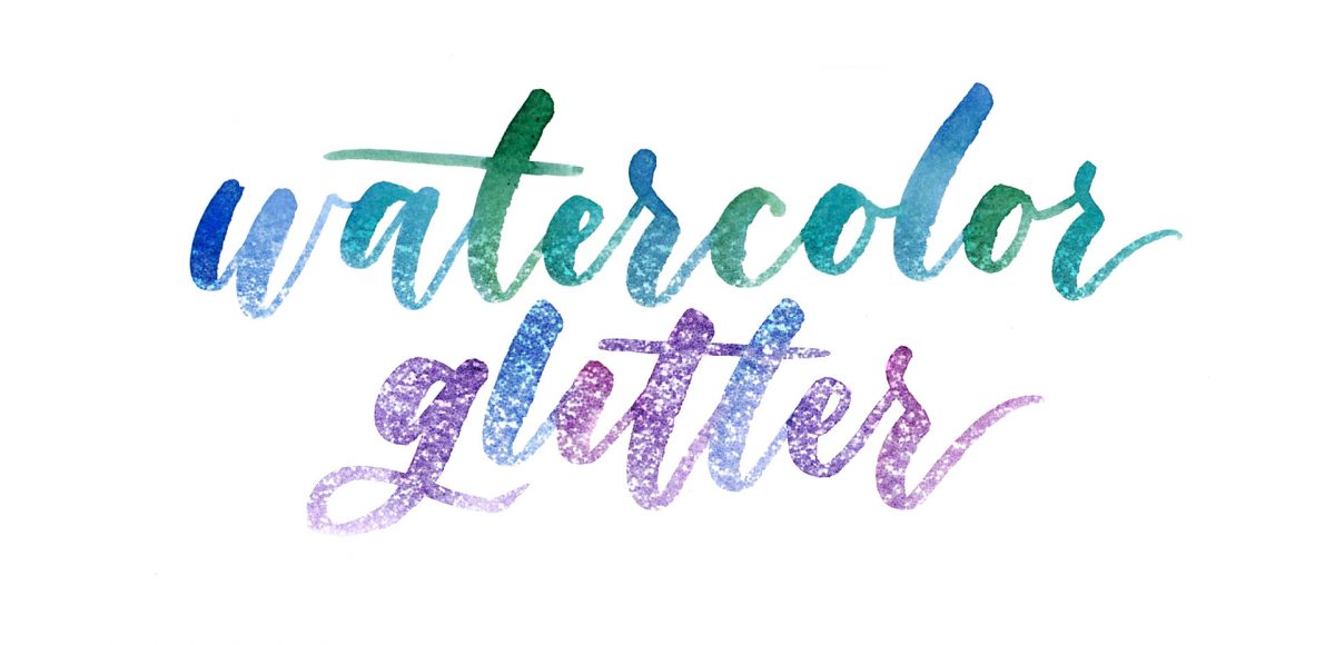 1200x580 Create A Watercolor Glitter Effect In Photoshop - Watercolor Text