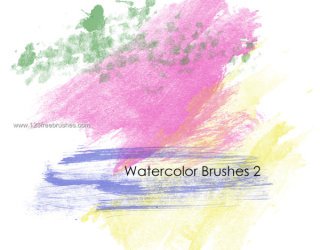 320x250 Free Watercolor Brushes Illustrator - Watercolor Texture Illustrator
