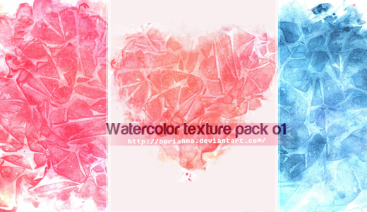 520x300 Watercolor Texture Pack 01 By Borianna - Watercolor Texture Pack