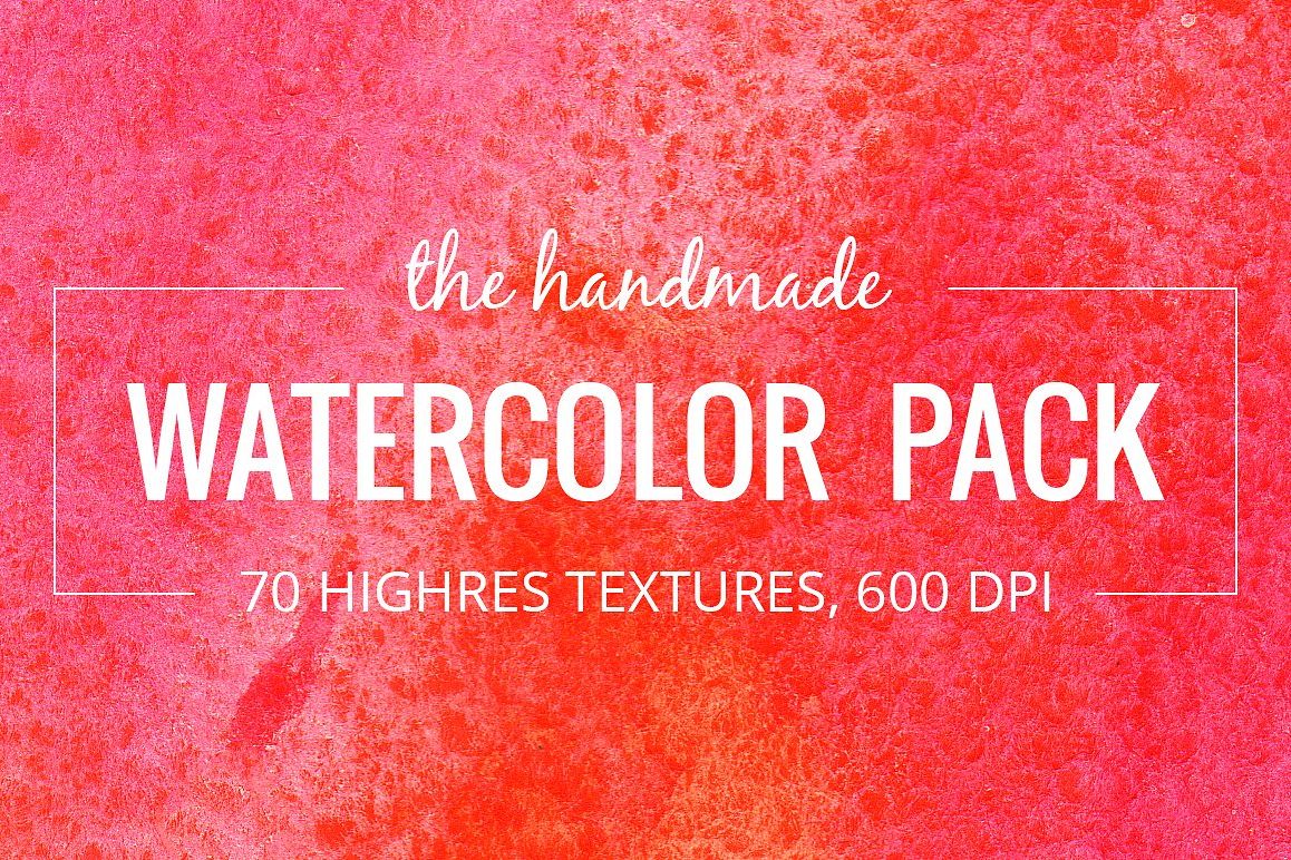 1158x772 70 Handmade Watercolor Textures Pack - Watercolor Texture Pack