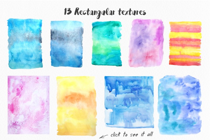 720x479 Big Watercolor Textures Pack By Larysa Zabrotskaya - Watercolor Texture Pack