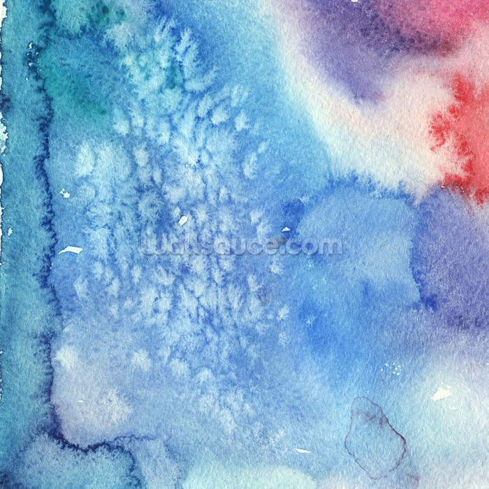 700x700 Blue Crystal Pattern Watercolor Wallsauce Germany - Watercolor Texture Wallpaper