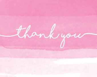 340x270 Watercolor Thank You Etsy - Watercolor Thank You