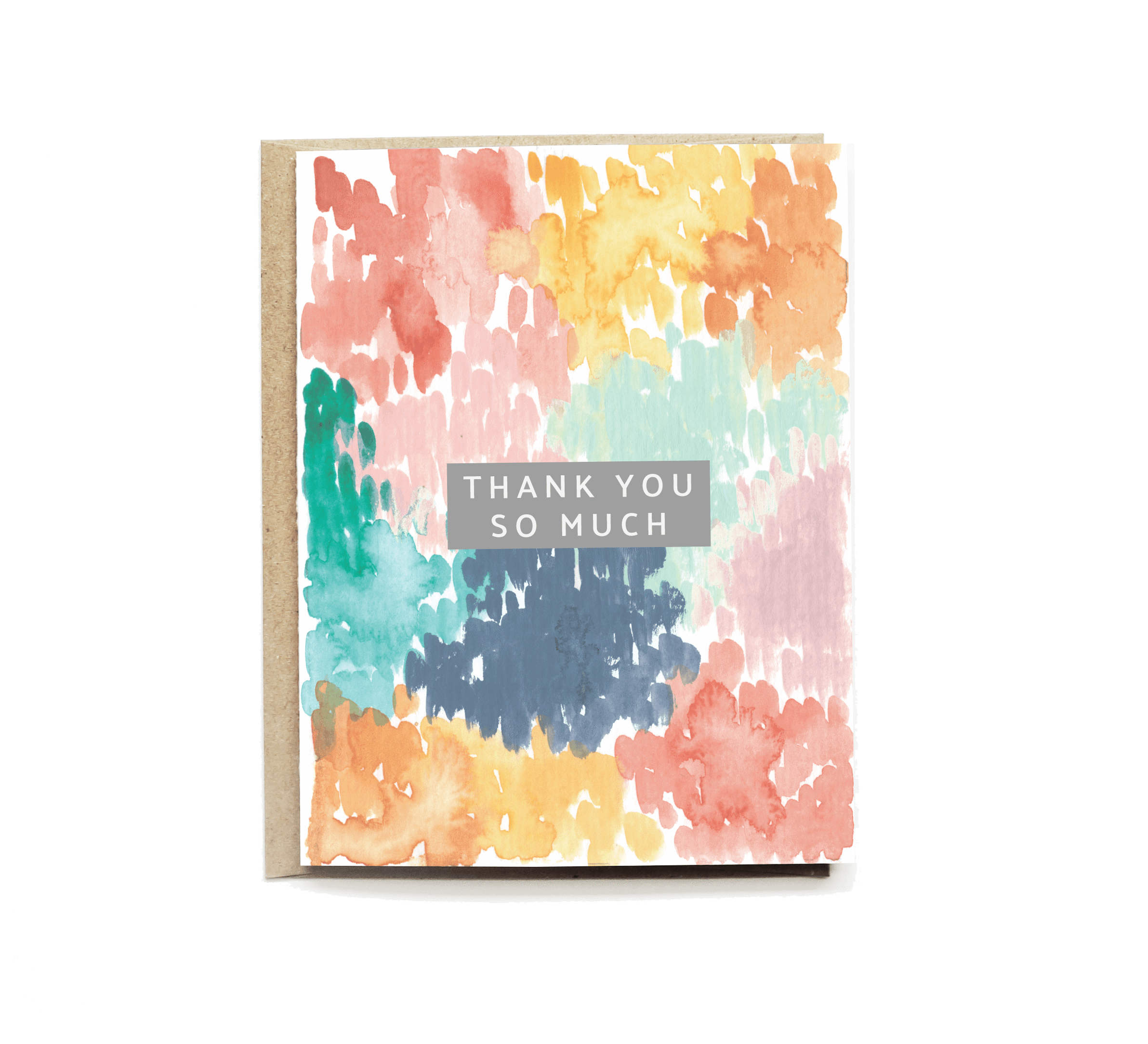 2383x2168 Rainbow Watercolor Thank You Card Pen Pillar - Watercolor Thank You Cards