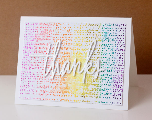 600x474 Using Distress Inks As Watercolors Free Thank You Card Tutorial - Watercolor Thank You Cards