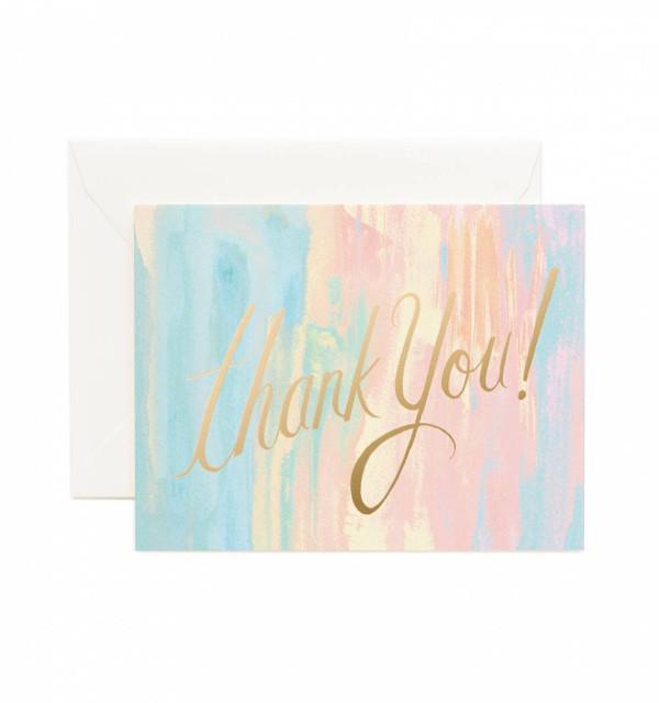 600x640 Watercolor Thank You Card Print Amp Paper - Watercolor Thank You Cards