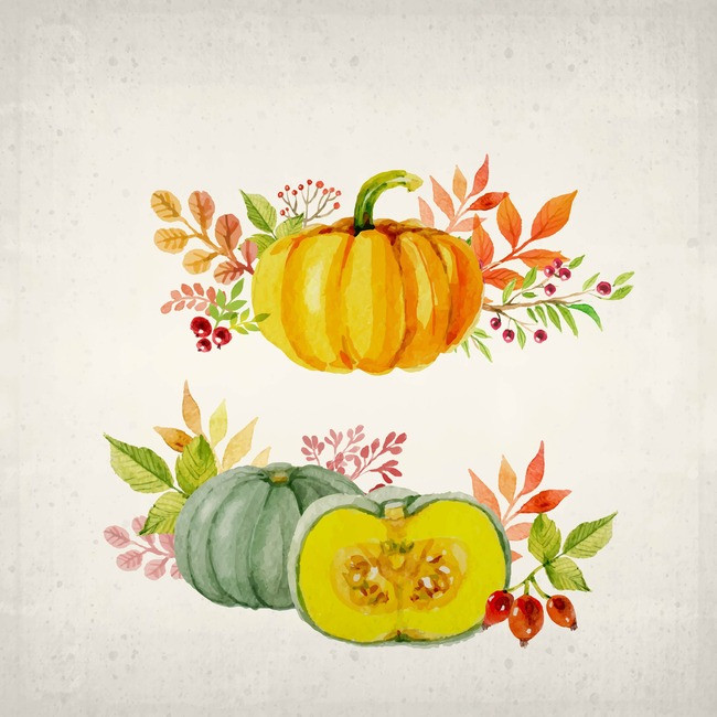 650x650 Saving Color Background Thanksgiving Poster, Thanksgiving - Watercolor Thanksgiving