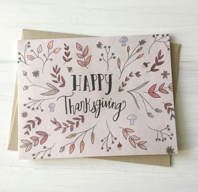 642x622 Greeting Cards Archives - Watercolor Thanksgiving Cards