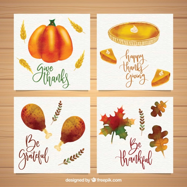 Watercolor Thanksgiving Cards at PaintingValley.com | Explore ...