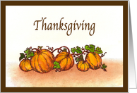 194x132 Thanksgiving Cards With Pumpkins From Greeting Card Universe - Watercolor Thanksgiving Cards
