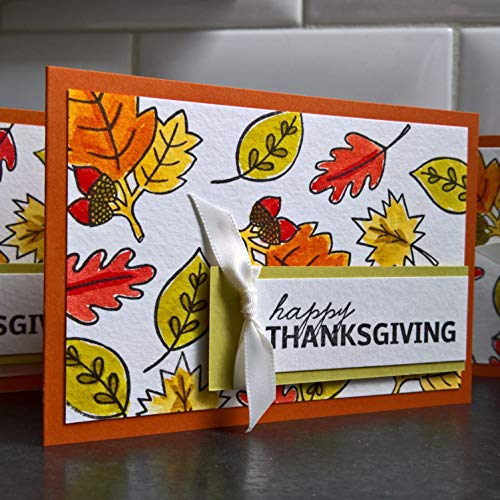 500x500 Watercolor Thanksgiving Cards Set Of 3, Autumn - Watercolor Thanksgiving Cards