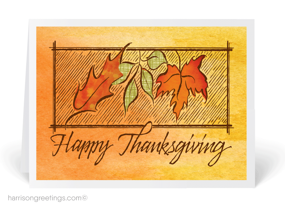 946x704 Watercolor Traditional Thanksgiving Cards [Tg25] Harrison - Watercolor Thanksgiving Cards