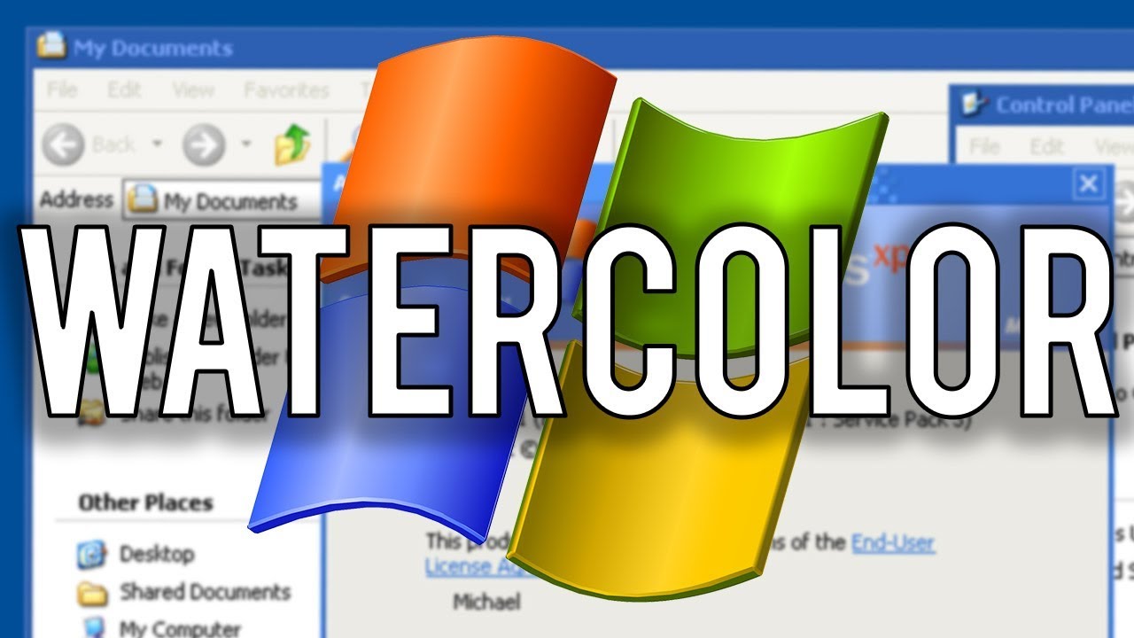 1280x720 Install The Watercolor Theme On Windows Xp (Tutorial) - Watercolor Theme