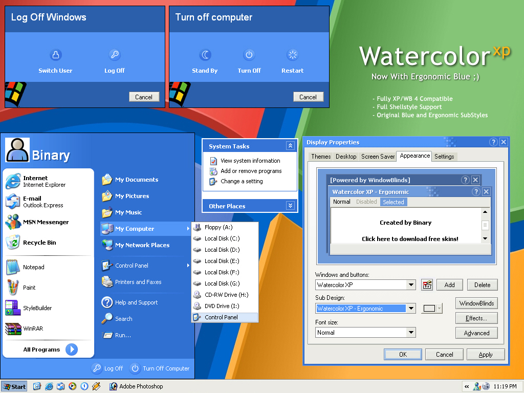 1024x768 Pcdesktops - Watercolor Theme