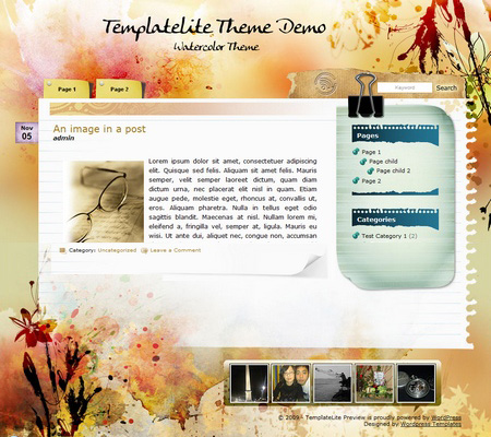 450x400 Watercolor - Watercolor Theme