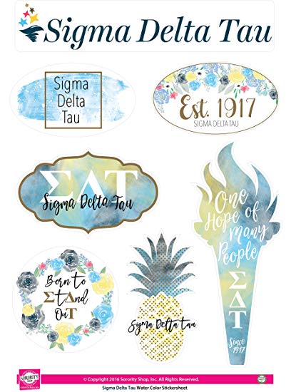 408x550 Sigma Delta Tau - Watercolor Theme