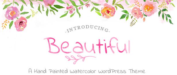 616x261 Beautiful Floral Watercolor - Watercolor Theme