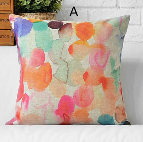 480x479 Nordic Style Watercolor Decorative Throw Pillows For Living Room - Watercolor Throw Pillows