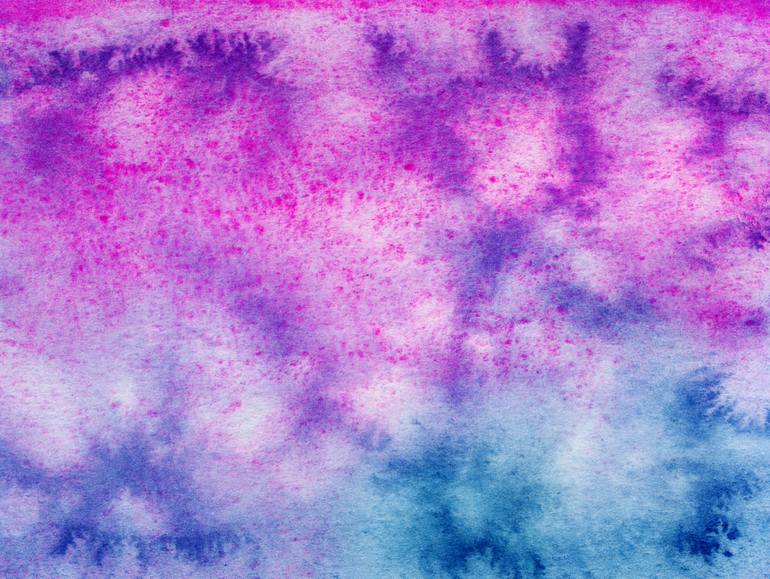 770x579 Tie Dyed Watercolor Painting By Andrea Gingerich Saatchi Art - Watercolor Tie Dye