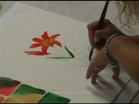 480x360 Tiger Lily Triad Painting Chapter4 - Watercolor Tiger Lily