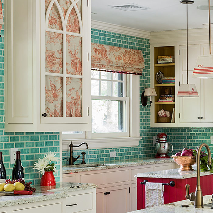 700x700 Turquoise 2x4 Watercolor Backsplash - Watercolor Tile