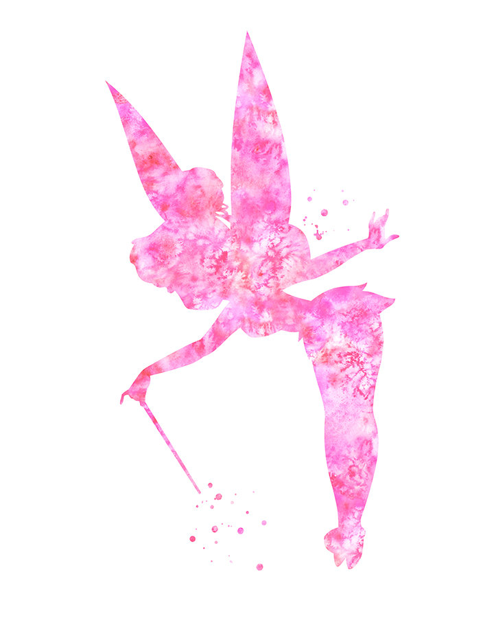720x900 Dust Clipart Tinkerbell - Watercolor Tinkerbell