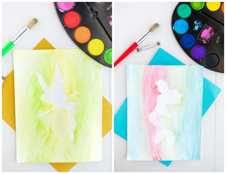 720x554 Princess Watercolor Silhouette - Watercolor Tinkerbell