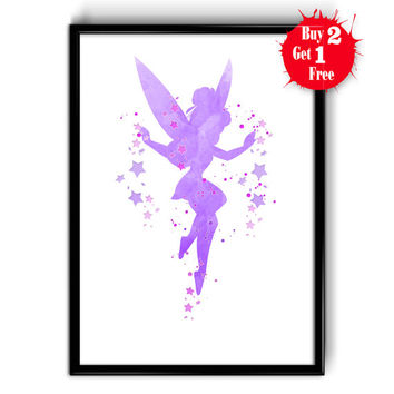 354x354 Shop Tinkerbell Nursery On Wanelo - Watercolor Tinkerbell