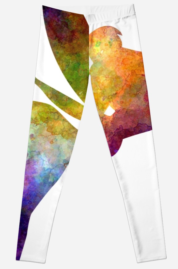 579x875 Tinkerbell In Watercolor Leggings By Paulrommer Redbubble - Watercolor Tinkerbell