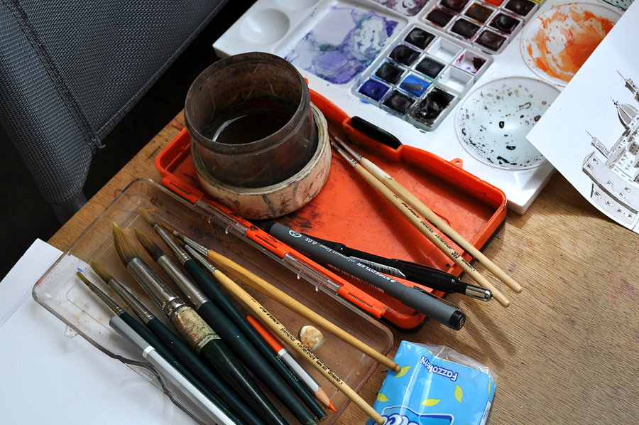 900x598 Watercolor Tools By Monophoto - Watercolor Tools