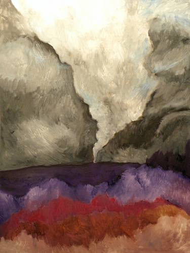 375x500 Tornado Painting By Zodiak Paredes Saatchi Art - Watercolor Tornado