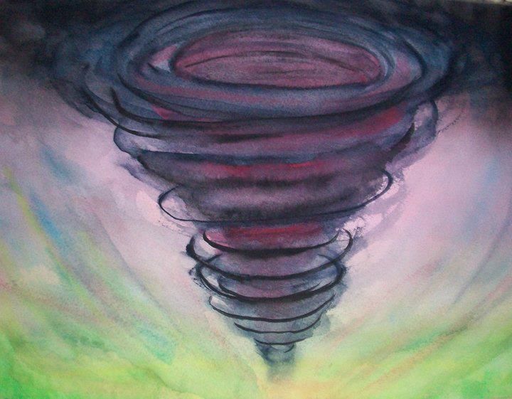 720x561 Watercolor - Watercolor Tornado