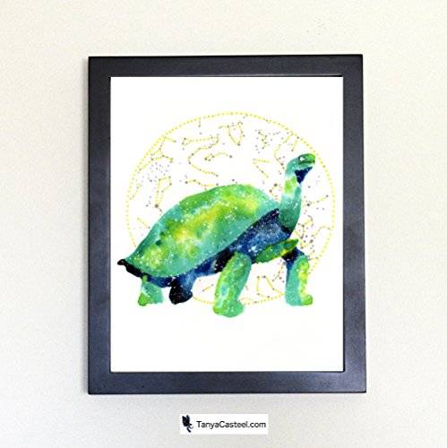 499x500 Tortoise Spirit Animal Art Print From Watercolor - Watercolor Tortoise