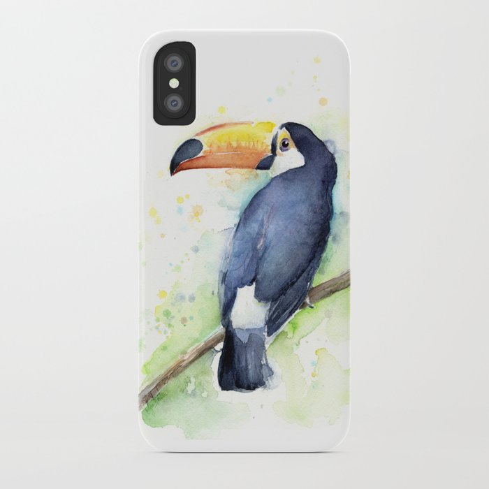 700x700 Toucan Tropical Bird Watercolor Iphone Case By Olechka Society6 - Watercolor Toucan