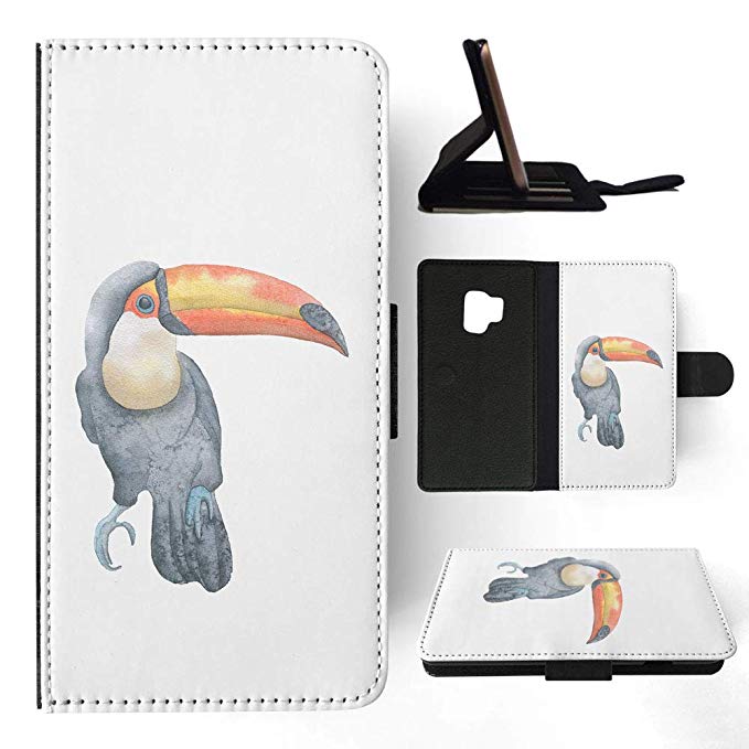 679x679 Watercolor Toucan Bird Flip Wallet Phone Case Cover - Watercolor Toucan