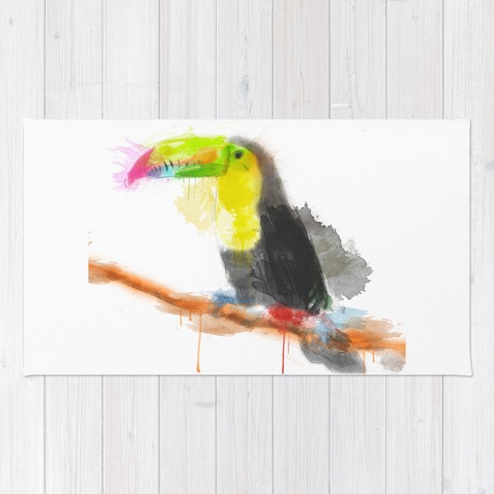 700x700 Watercolor Toucan Rug By Carinahallgren Society6 - Watercolor Toucan