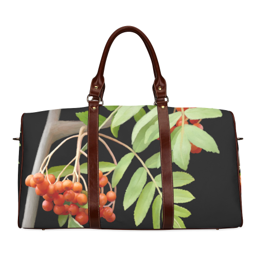 500x500 Rowan Tree Watercolor Waterproof Travel Bagsmall (Model 1639 - Watercolor Travel Bag