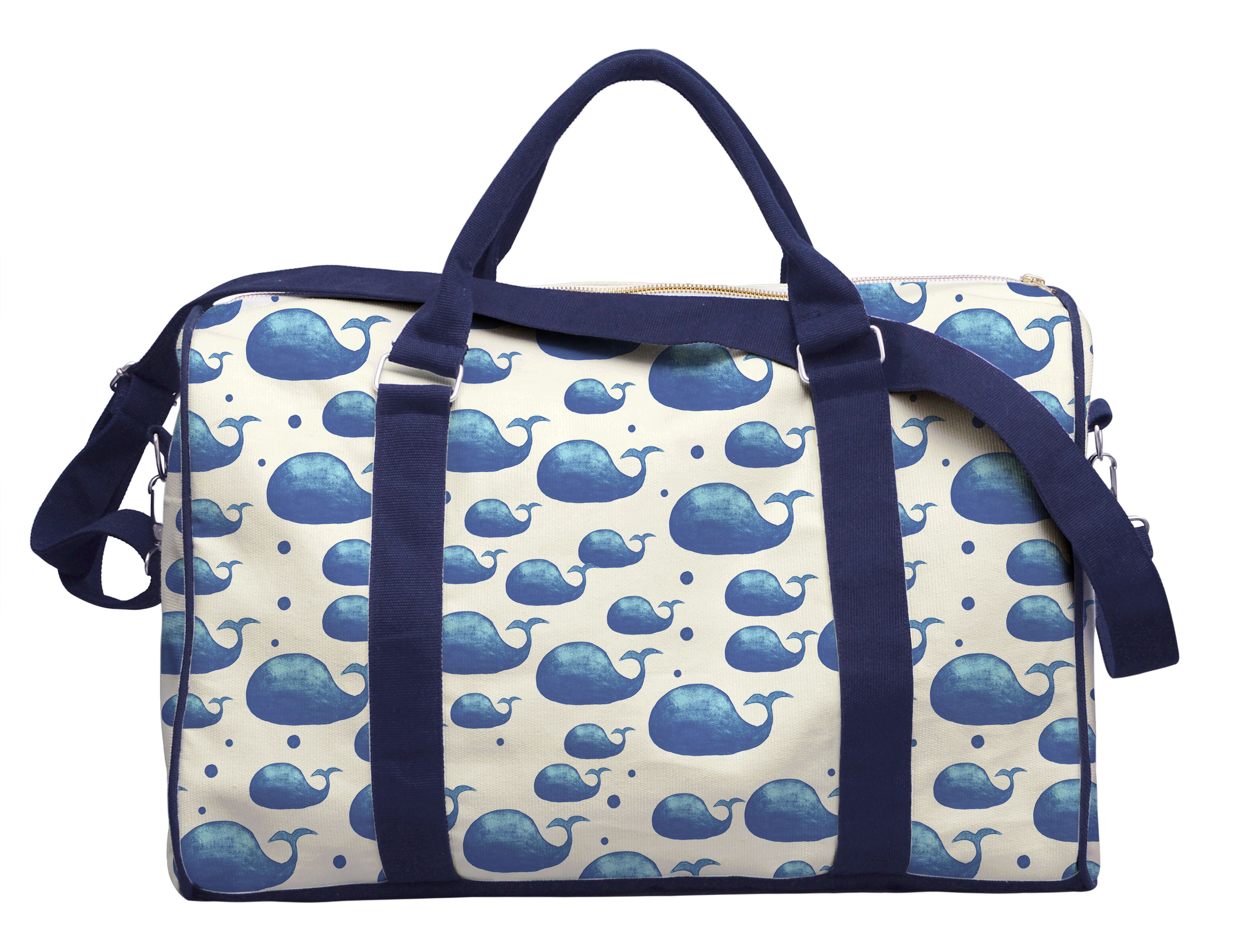 2846x2192 Vietsbay Watercolor Whale Printed Oversized Canvas Duffle Luggage - Watercolor Travel Bag
