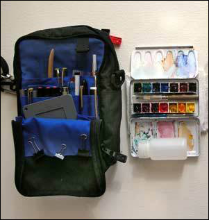 301x317 Plein Air Setup [Archive] - Watercolor Travel Bag