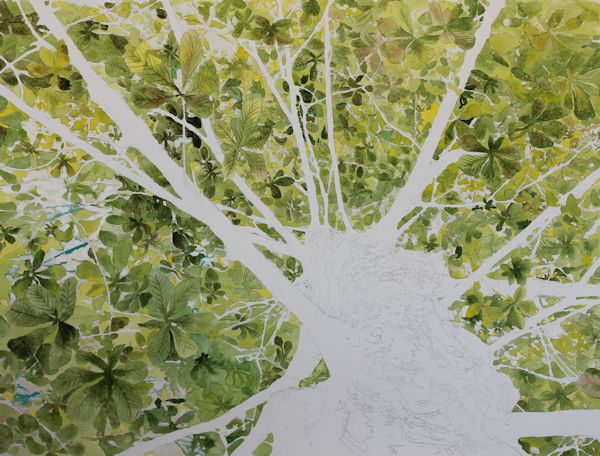 600x456 Watercolor Tree Step By Step, How To Paint Trees And Leaves With - Watercolor Tree