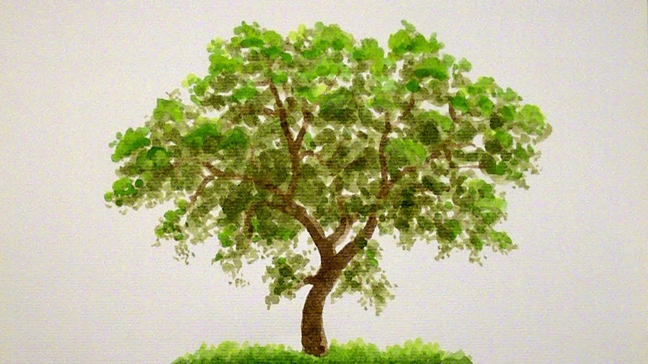 1280x720 Easy To Make Watercolor Tree - Watercolor Tree