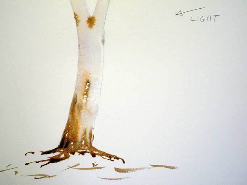 Watercolor Tree Bark at Explore collection of