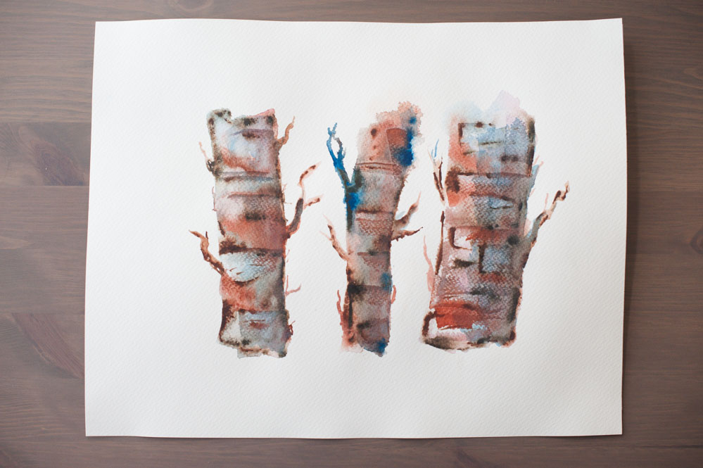 Watercolor Tree Bark at Explore collection of
