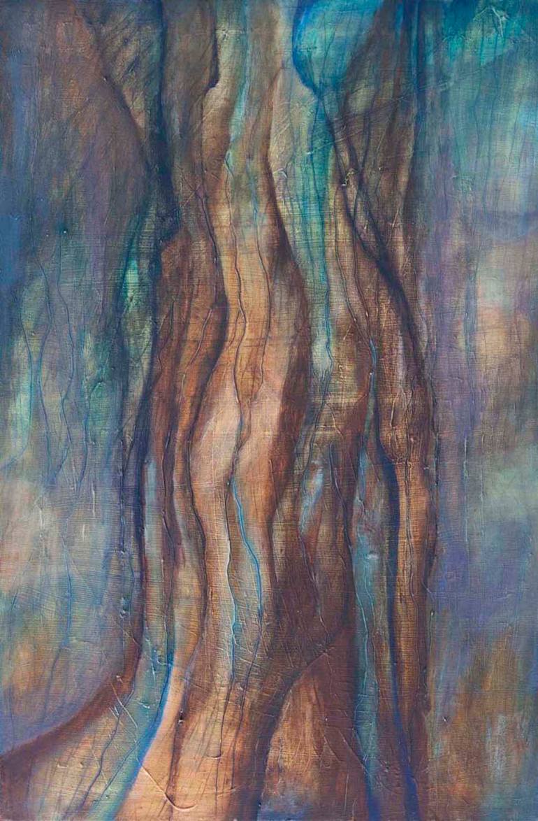 770x1174 Tree Bark Painting By Dacey Dia Villarreal Saatchi Art - Watercolor Tree Bark