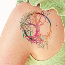 264x264 Tattoo Tree Of Life Watercolor - Watercolor Tree Of Life Tattoo