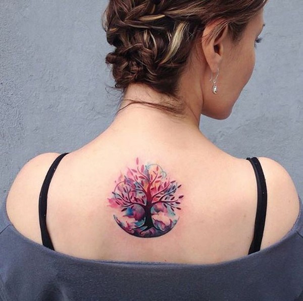 600x597 Tree Of Life - Watercolor Tree Of Life Tattoo