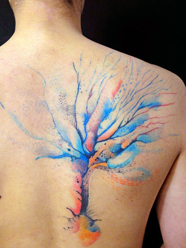 384x512 70 Outstanding Watercolor Tattoo Designs Amp Ideas - Watercolor Tree Of Life Tattoo