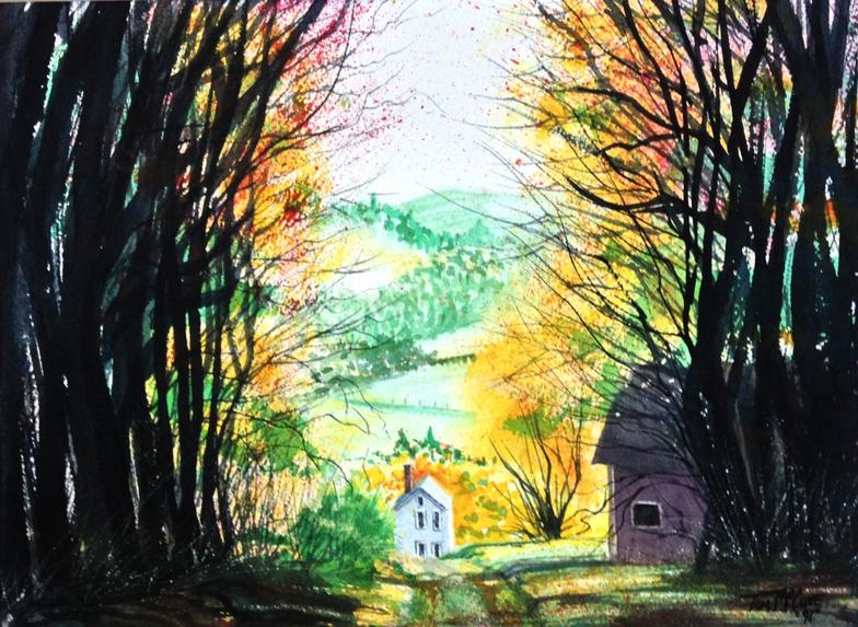 784x573 Watercolor By Tom Mccune - Watercolor Tree Plan