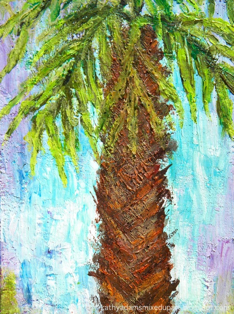 478x640 How To Paint A Palmetto Tree - Watercolor Tree Trunk