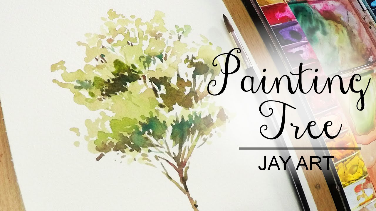 1280x720 How To Paint A Tree Easy In Watercolor - Watercolor Trees Techniques